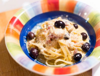 linguine con ricotta